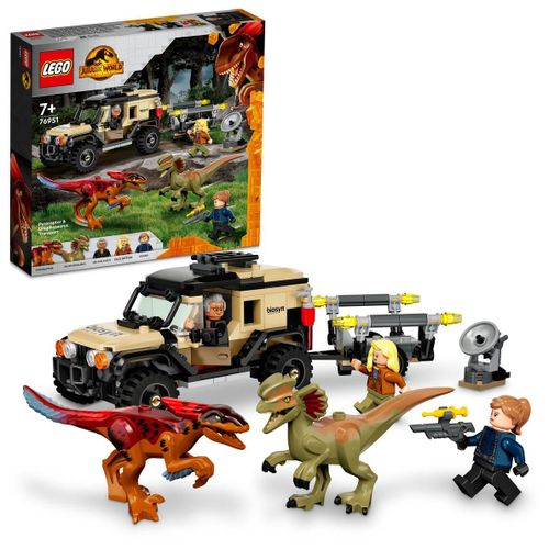 LEGO Jurassic World - Le transport du Pyroraptor et du Dilophosaurus - 76951