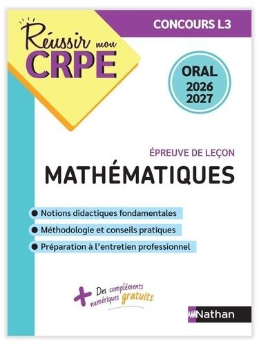 Mathématiques - Première Épreuve D'admission, Oral