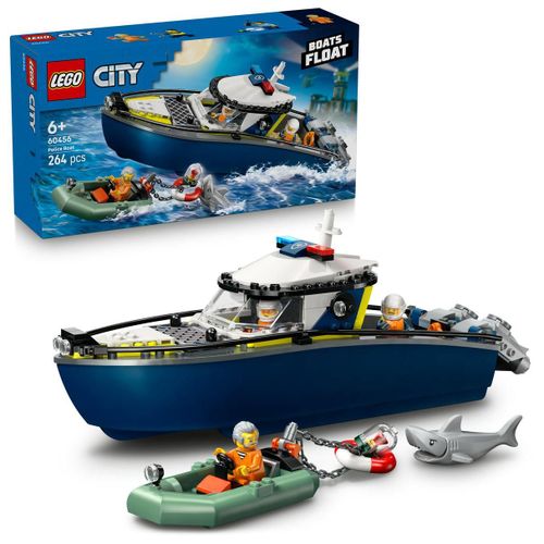 LEGO City - La course-poursuite en bateau de police - 60456
