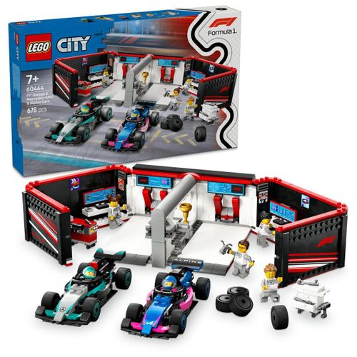 LEGO City - Garage de F1 et voitures Mercedes-AMG et Alpine - 60444