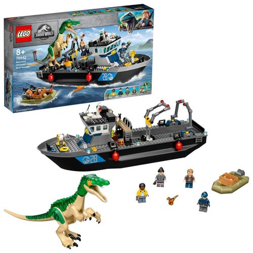 LEGO Jurassic World - L'évasion en bateau du Baryonyx - 76942