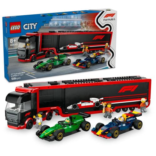 LEGO City - Camion de F1 avec voitures de F1 RB20 et AMR24 - 60445