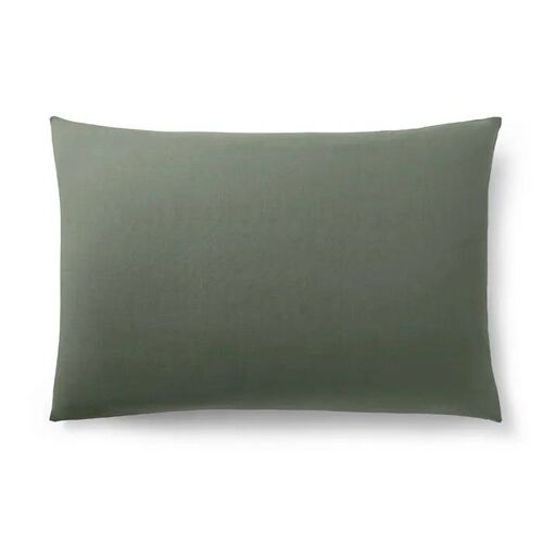 Taie D'oreiller - Prémium Romarin - 50 X 70 Cm - 100% Coton - Certifiée Oeko-Tex - Uni
