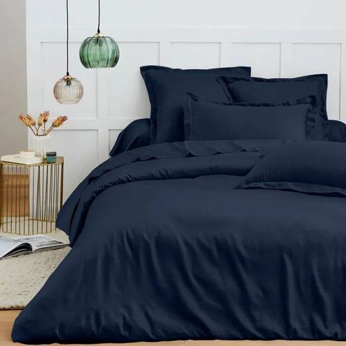 Housse De Couette 240 X 220 Cm "Prémium" Pour Lit 2 Places - Prémium Bleu Nuit