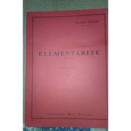 Gilles Senon- Elementarité - Pour Tuba Ténor Sib Et Piano - Imd