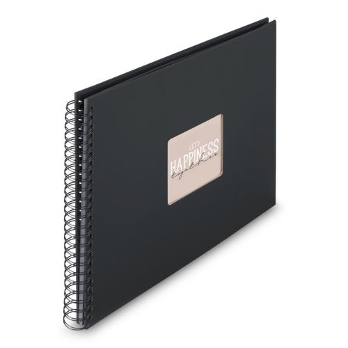 Hama Album À Spirale "Fine Art", 36 X 32 Cm, 50 Pages Noires, New Black