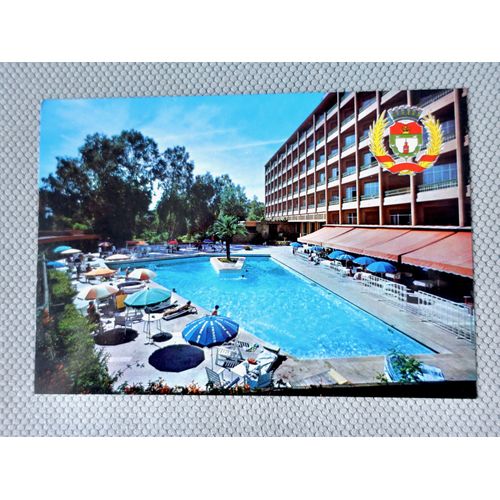 Ancienne Carte Postale Animée Maroc. L'Hôtel Saadi. Marrakech. Maroc. Carte Postale Des Années 70. Carte Postale Hôtel, Personnages...