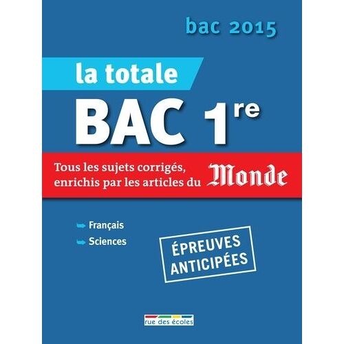 La Totale Bac 1re - Edition 2015