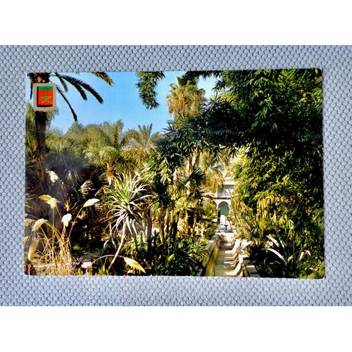 Ancienne Carte Postale Marrakech, Maroc. Jardin Majorelle. Carte Postale Années 70.