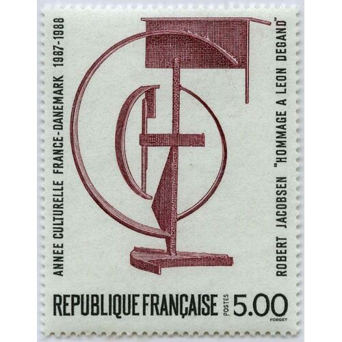 France 1988, Très Beau Timbre Neuf** Luxe Yvert 2551, Année Culturelle Franco-Danoise, Sculpture De Robert Jacobsen (1912-1993).