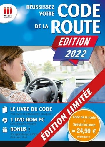 Réussisez Votre Code De La Route - Code De La Route Spécial Examen - Pack En 2 Volumes (1 Dvd-Rom) - Edition 2022