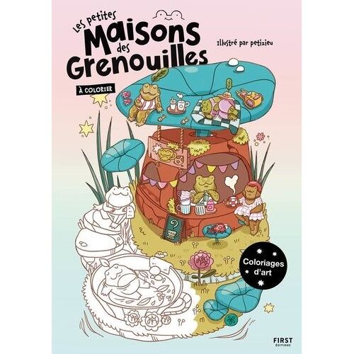 Les Petites Maisons Des Grenouilles À Colorier