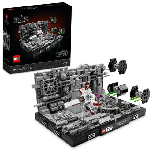 LEGO Star Wars - Diorama de la poursuite dans les tranchées de l'Étoile de la Mort - 75329