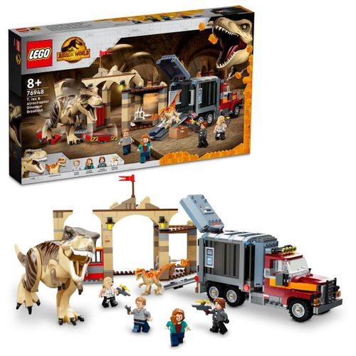 LEGO Jurassic World - L'évasion du T. rex et de l'Atrociraptor - 76948
