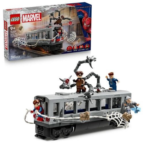 LEGO Marvel - La scène du train de Spider-Man et Docteur Octopus - 76321