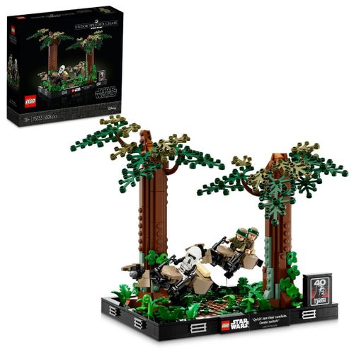 LEGO Star Wars - Diorama de la course-poursuite en speeder sur Endor - 75353