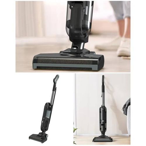 Aspirateur balai laveur filaire 600W 2 en 1 aspire et lave- CLEAN¿UP 80 dB 15 kPa Base pour autonettoyage