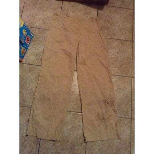 Pantalon Crème Taille 44 Pure Et Simple Collection