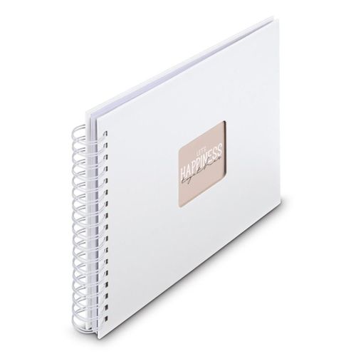 Hama Album À Spirale "Fine Art", 28 X 24 Cm, 50 Pages Blanches, Blanc