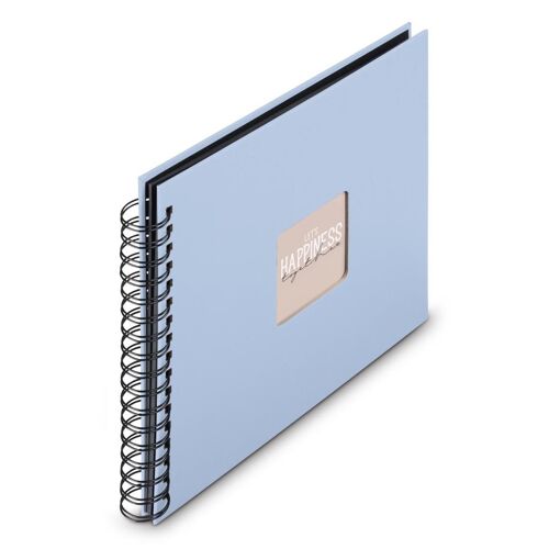 Hama Album À Spirale "Fine Art", 28 X 24 Cm, 50 Pages Noires, Lagune