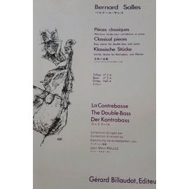 Pièces Classiques Pour Contrebasse Volume 3 - Bernard Salles - Billaudot