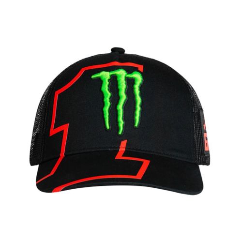 Casquette Trucker Pecco Bagnaia Monster Energy 1 Moto Gp Officiel Adulte Taille Unique Noir