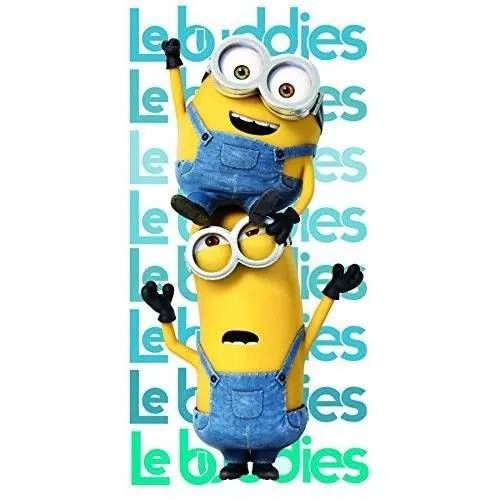Serviette - Minions - 140 X 70 Cm - 100% Coton - Lavable - Idéale Pour Enfants