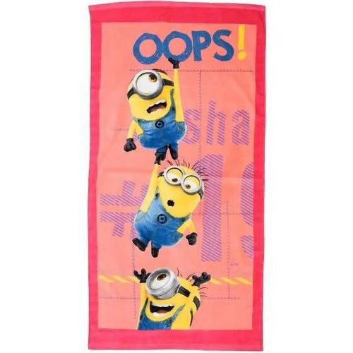Serviette De Bain - Minions - Junior - 70 X 140 Cm - Coton - Orange
