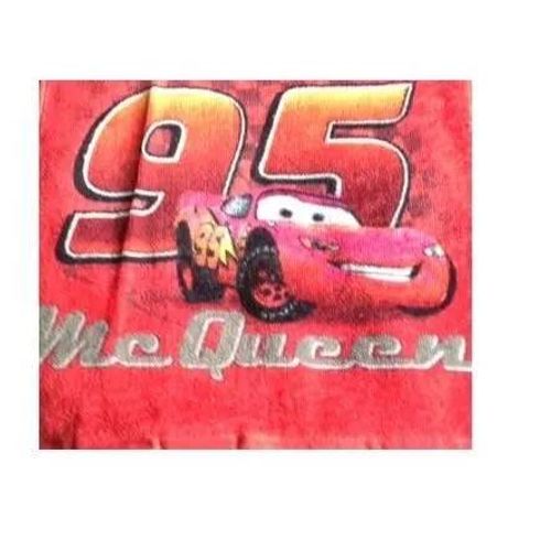 Serviette - Cars - 50x50 Cm - Rouge - Polyester - Lavable En Machine