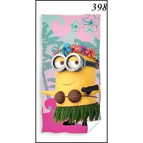 Serviette De Bain - Minion - 75x150 Cm - 100% Coton - Jaune - Classique
