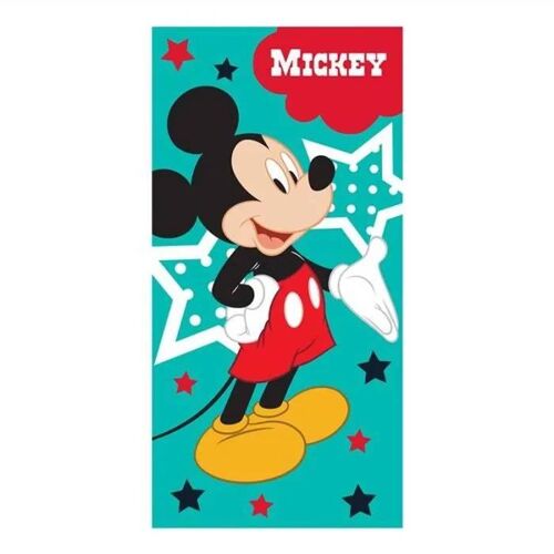 Drap De Plage - Disney - 70x140 Cm - 100% Coton - Vert - Lavable