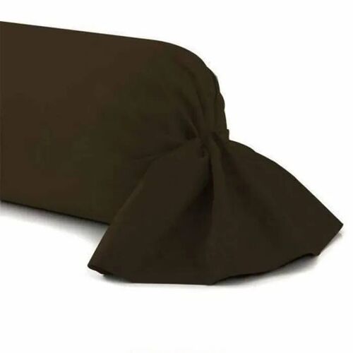 Taie De Traversin - Chocolat - 45 X 185 Cm - 100% Coton - Tissu Résistant - Lavable En Machine