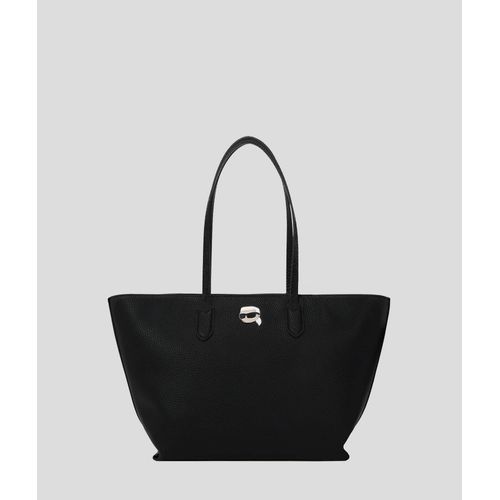 Karl Lagerfeld - Sac Cabas Grainé Ikon, Femme, Noir, Taille: One Size