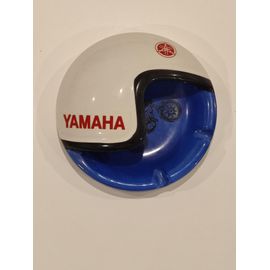 Cendrier Yamaha Design De Casque De Moto Vintage Rare