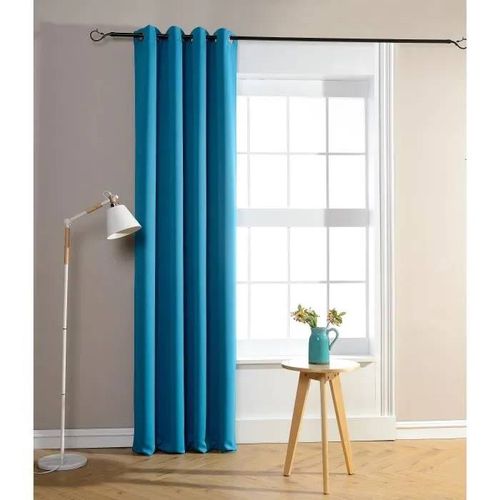 Rideau Occultant - Matin Calin - 140 X 260 Cm - Turquoise - 100% Polyester - ?Illets