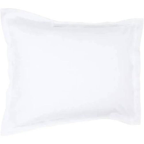 Taie D'oreiller - Atmosphera - 50x70 Cm - 100% Coton - Blanc - Rectangulaire