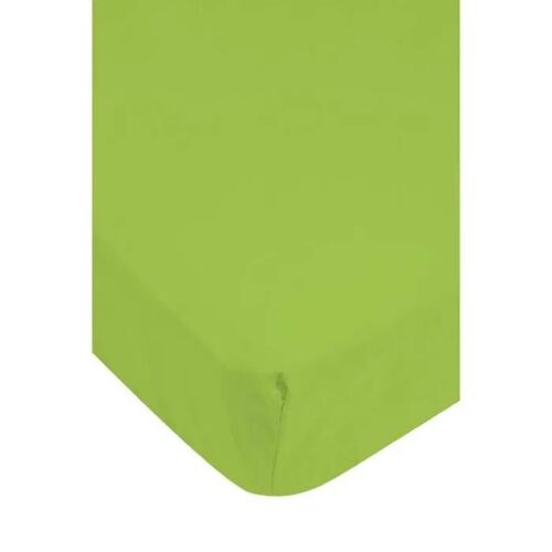Drap Housse - Vert - 90 X 190 Cm - 100% Coton - Lavable À 40°C - Bonnet H 23 Cm