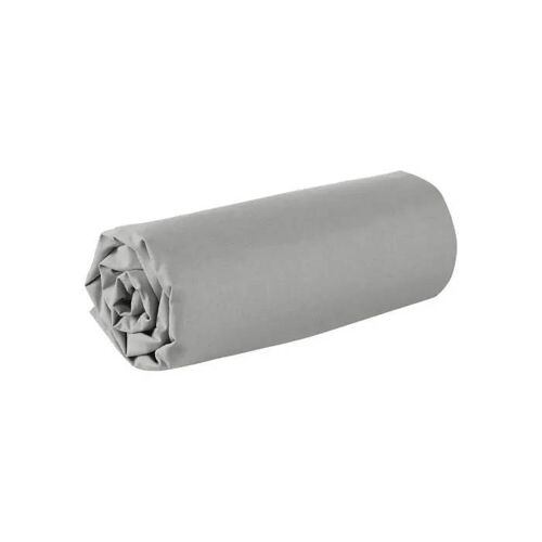 Drap Housse - 90 X 190 Cm - 100% Coton - 57 Fils - France - Gris