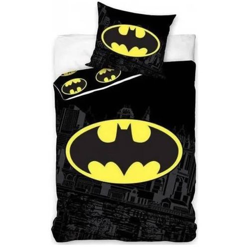 Parure De Couette - Homerokk - Batman - 140 X 200 Cm - Drap Housse 90 X 190 Cm - 100% Coton