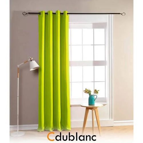 Rideaux Occultants - Homerokk - 140x260cm - 100% Polyester - Vert Anis - Prêt À Poser