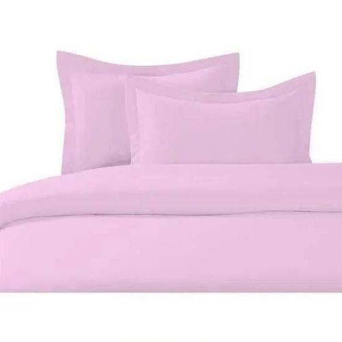 Housse De Couette - Homerokk - 240x260cm - 100% Coton - 2 Taies D'oreiller 65x65 - Rose Pale
