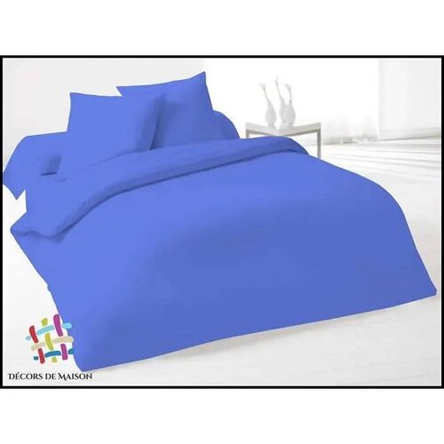 Housse De Couette - Décors De Maison - Uni - 140x200cm - 100% Coton - Lavable À 40°