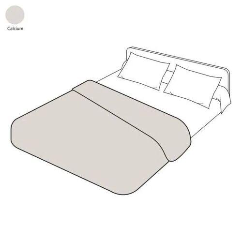 Housse De Couette - Sylvie Thiriez - Calcium - 240x220 Cm - Coton 57 Fils - Lavable À 60°C