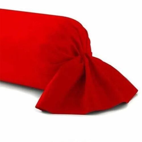 Taie De Traversin - Rouge - 45 X 185 Cm - 100% Coton - Tissu Résistant - Lavable En Machine