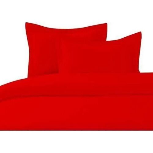 Housse De Couette - Homerokk - 220x240¿Cm 100¿% Coton ¿ Rouge 57 Fils/Cm