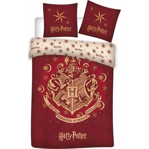 Parure De Couette - Harry Potter - 140 X 200 Cm - 100% Coton - Style Classique - Lavable
