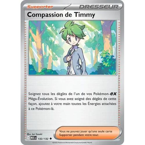 Carte Pokémon - Compassion De Timmy - 132/132 - Méga-Evolution