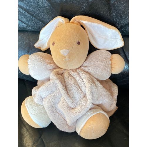 Grand doudou lapin boule beige clair kaloo 25-38cm