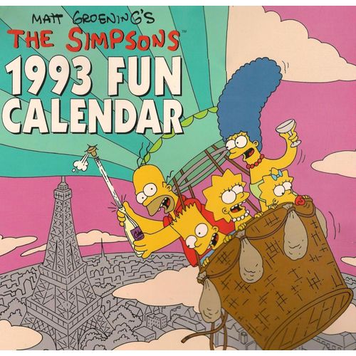 The Simpsons 1993 Fun Calendar