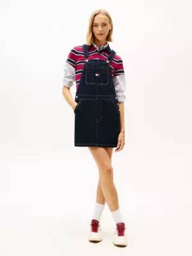 Robe Salopette Courte En Denim
